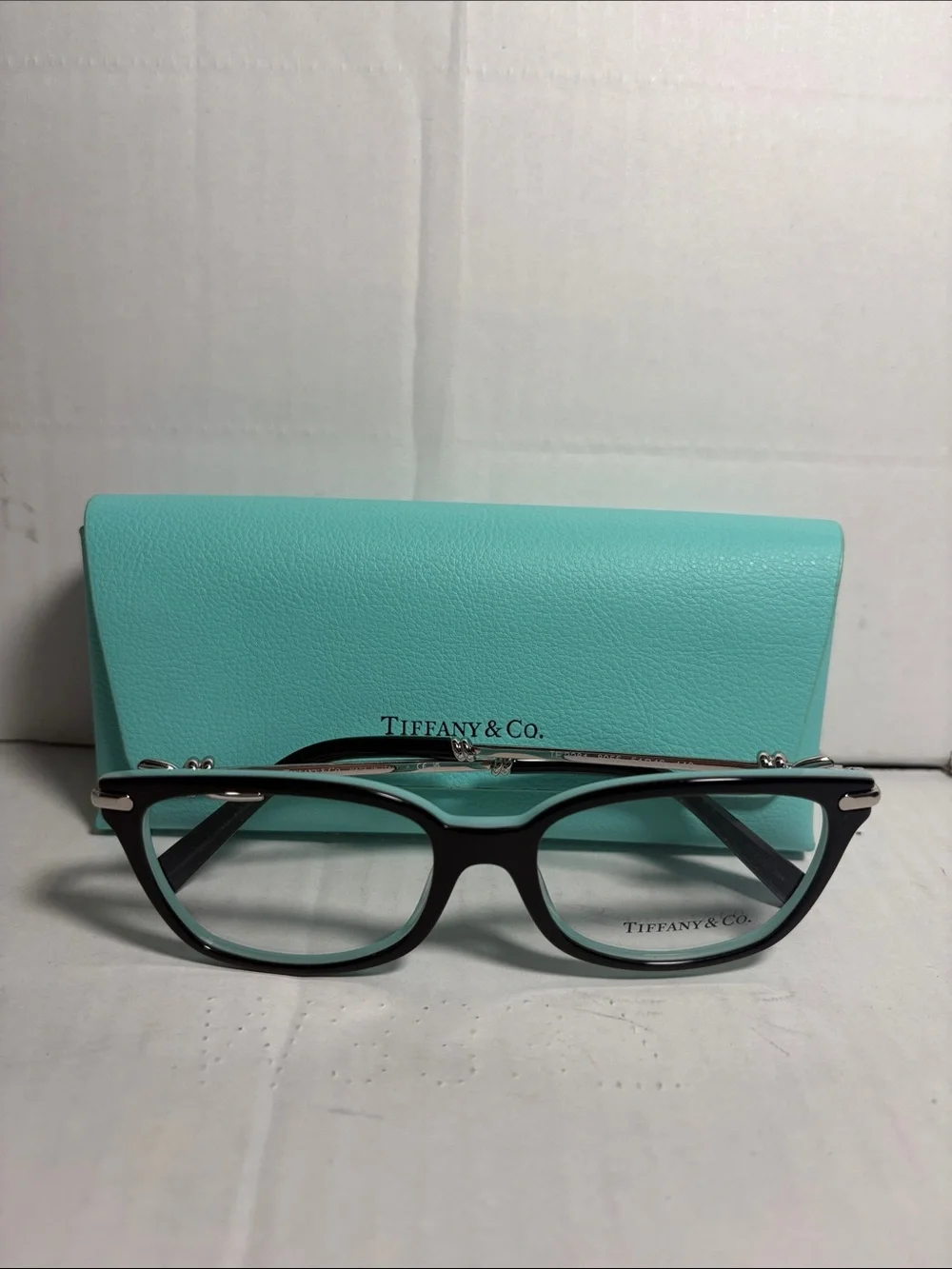 Tiffany & Co. Black Optical Glasses with Tiffany Blue Case
